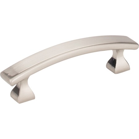 Elements 3" Center-to-Center Satin Nickel Square Hadly Cabinet Pull 449-3SN